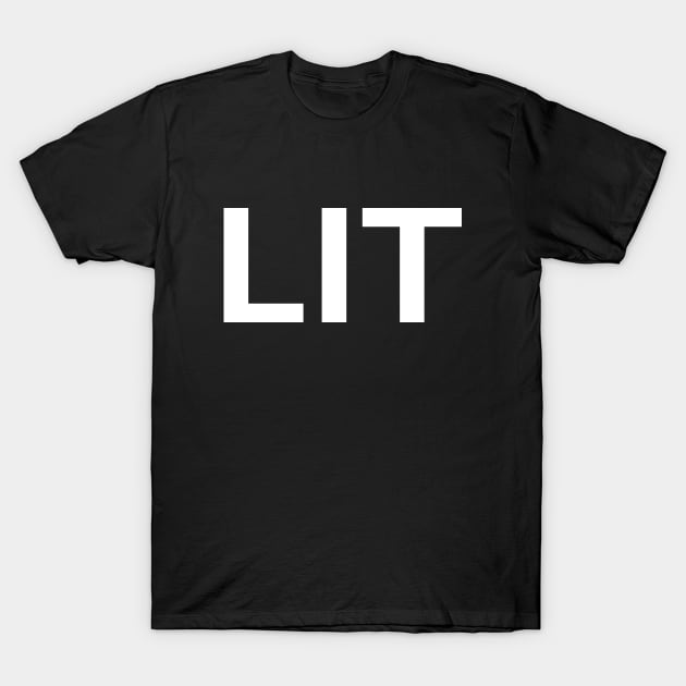 Lit T-Shirt by Aome Art